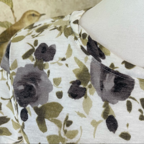 Anthropologie 9-H15 STCL Floral Short Sleeve Tee - Picture 8 of 16